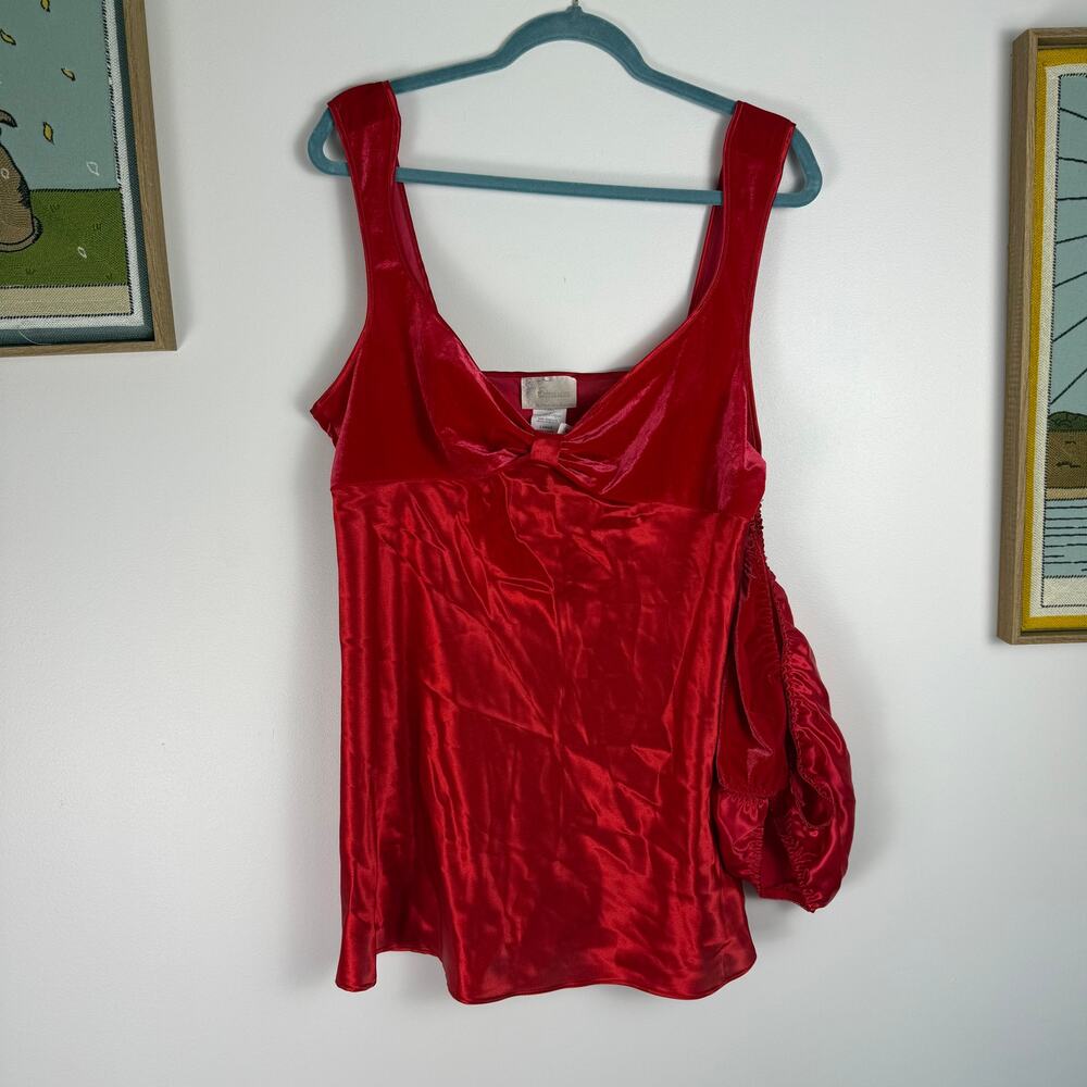NWT old stock Expressions two piece red lingerie set Large
